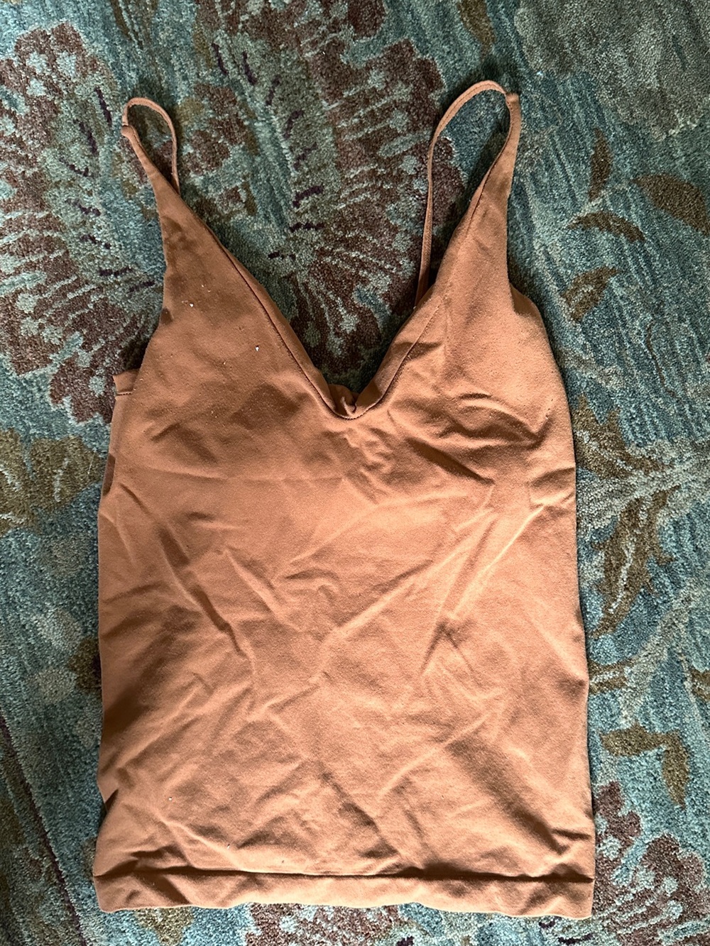 Free People Rusty Copper V-Neck Cami